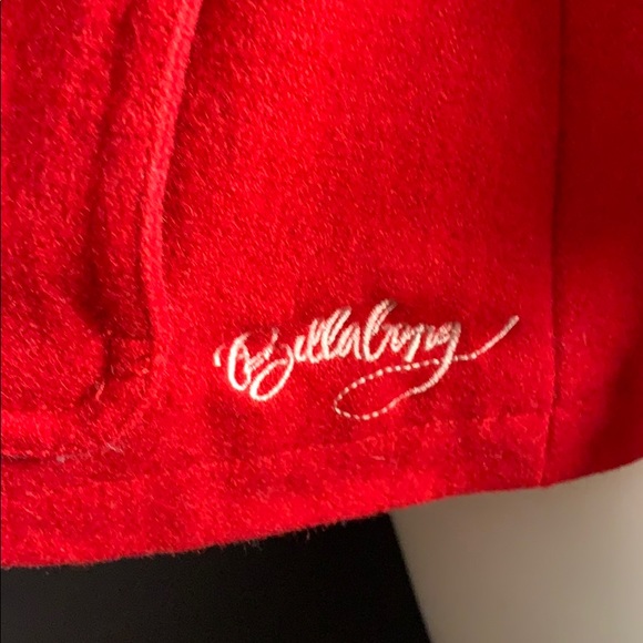 Red Wool Billabong Coat - Picture 6 of 12